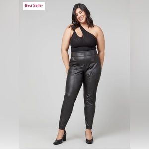 Spanx leather-like joggers